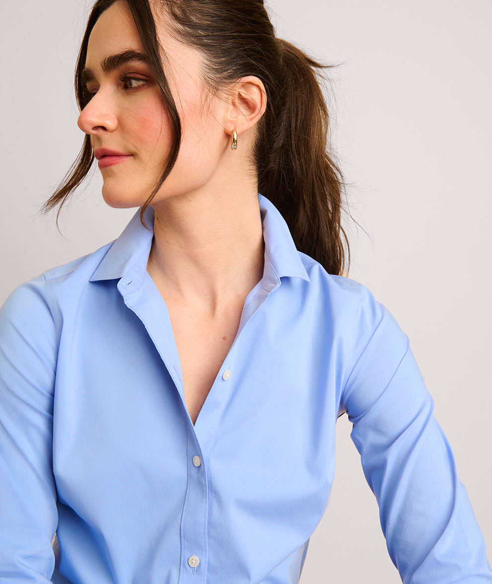 Wrinkle-Free Stretch Cotton Bella Shirt