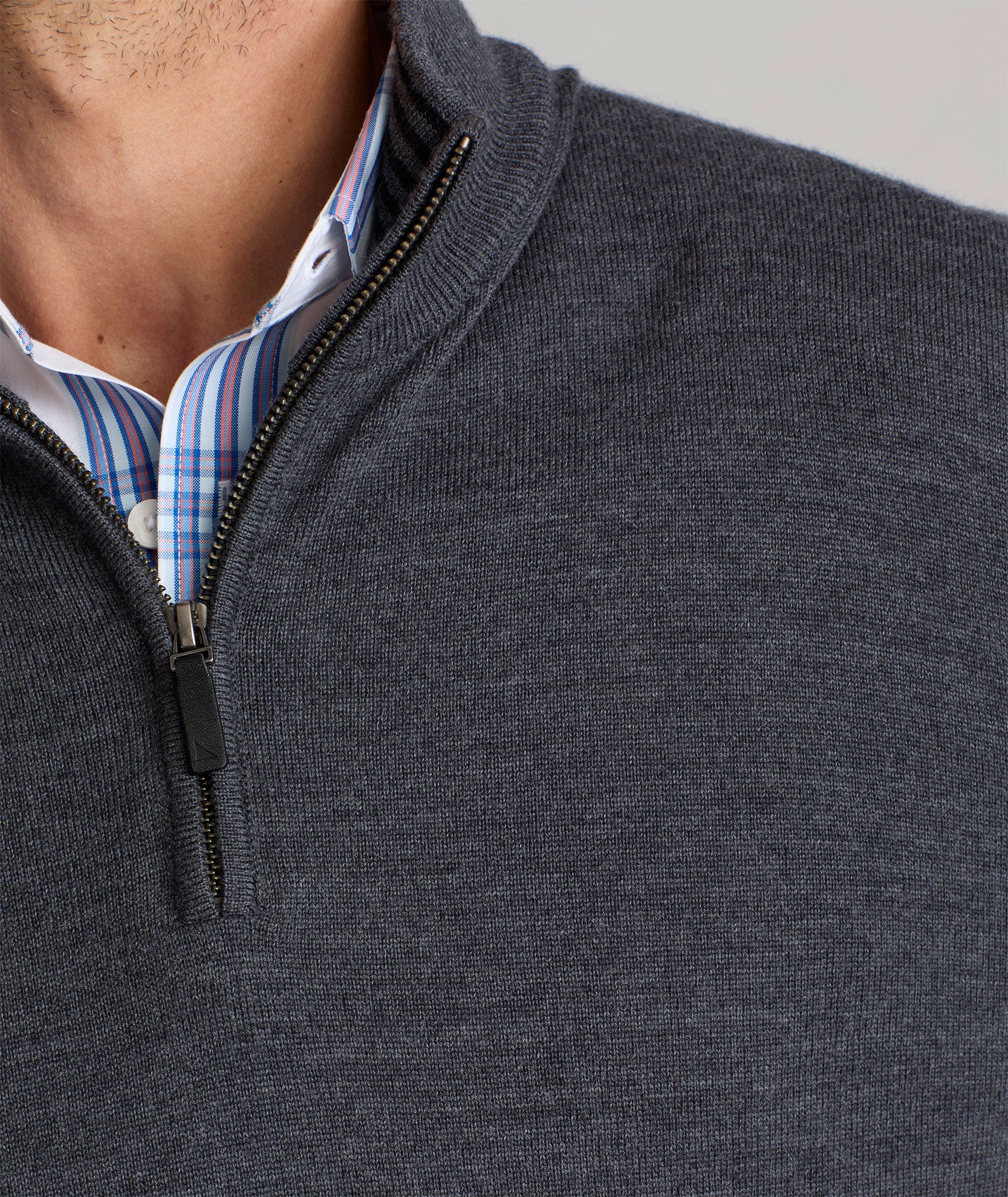 Merino Wool Quarter-Zip Sweater