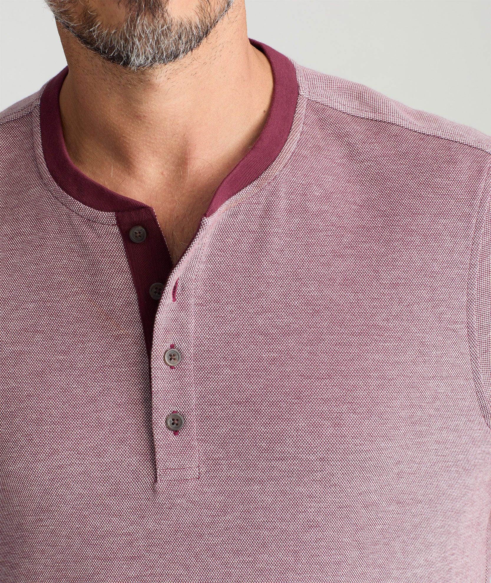 Cotton Pique Henley