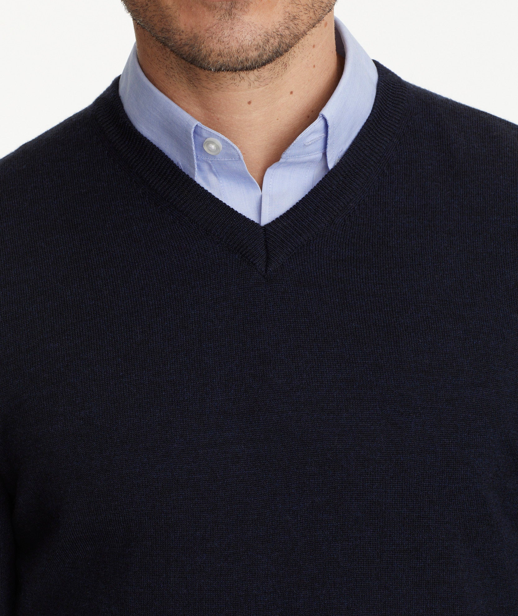 Merino Wool V-Neck Sweater